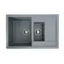 Гранітна мийка для кухні VALESO TOSKANA 7850W матова Сірий мусон