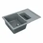 Гранітна мийка для кухні VALESO TOSKANA 7850W матова Сірий мусон