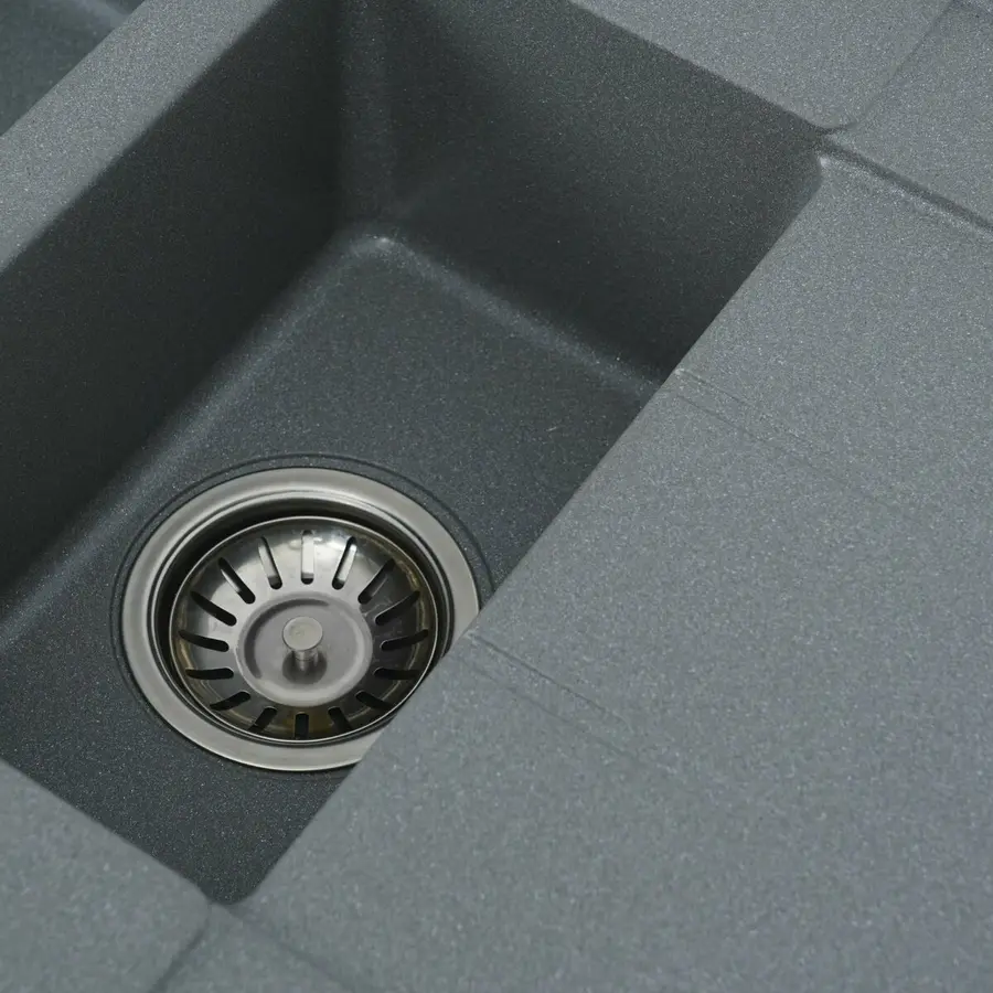 Гранітна мийка для кухні VALESO TOSKANA 7850W матова Сірий мусон
