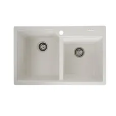 Гранитная мойка для кухни VALESO 7850 HARMONY матовая Белоснежная