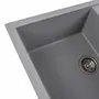 Гранітна мийка для кухні VALESO SELENA 7950 матова Сірий металік