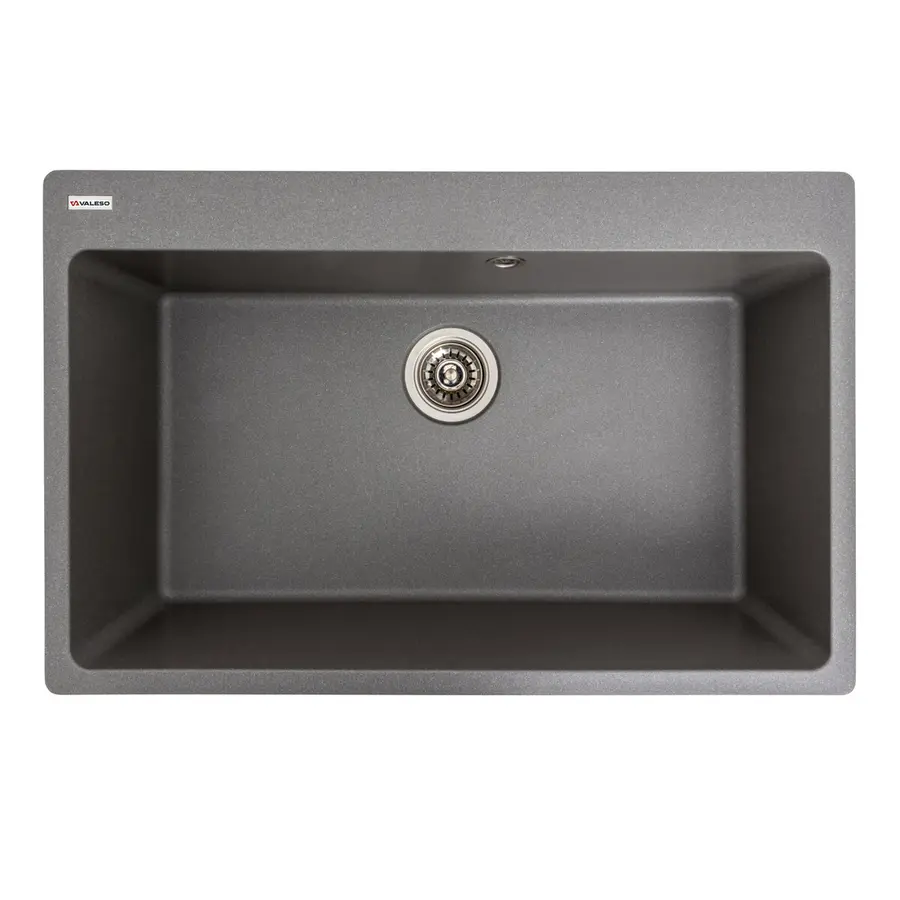 Гранитная мойка для кухни VALESO BOGEMA 7850 матовая Серый муссон