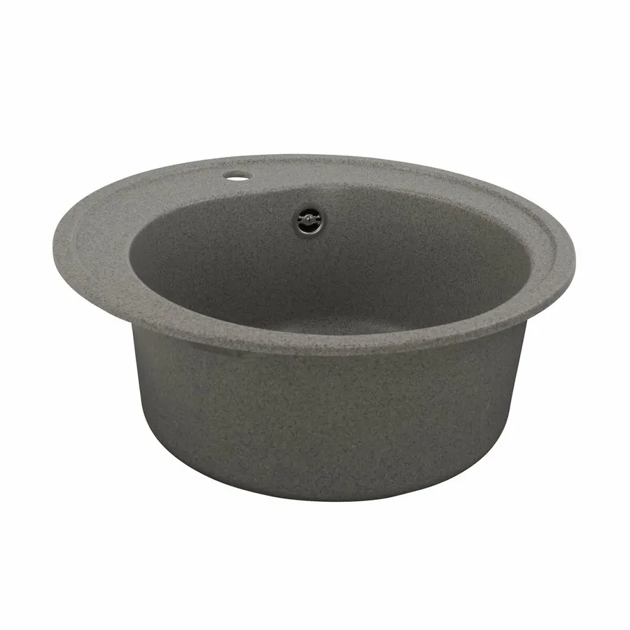 Гранитная мойка для кухни VALESO LUNA 510 матовая Серая