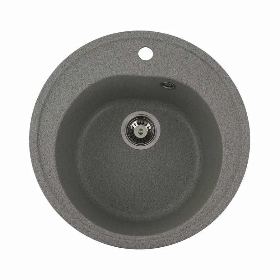 Гранитная мойка для кухни VALESO LUNA 510 матовая Серая