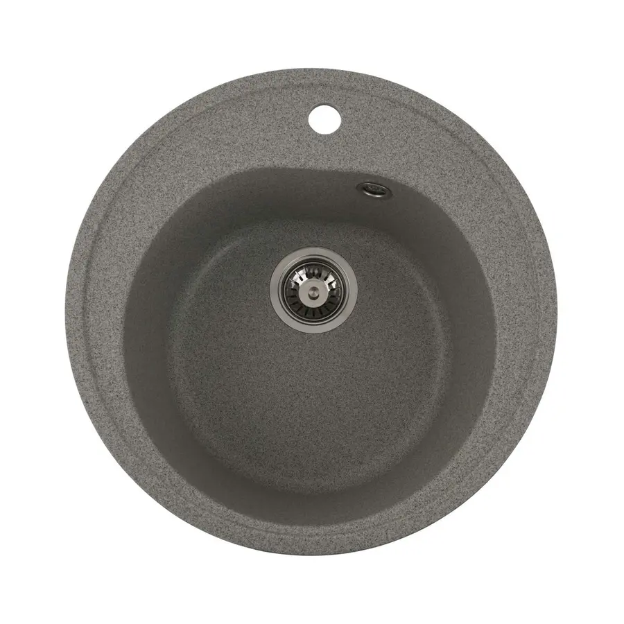 Гранитная мойка для кухни VALESO LUNA 510 матовая Серая