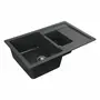 Гранитная мойка для кухни VALESO TOSKANA 7850W матовая Антрацит
