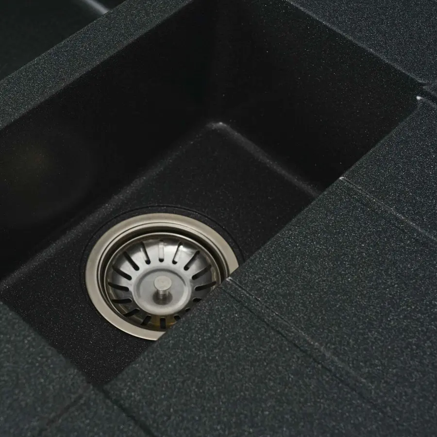 Гранитная мойка для кухни VALESO TOSKANA 7850W матовая Антрацит