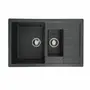 Гранитная мойка для кухни VALESO TOSKANA 7850W матовая Антрацит