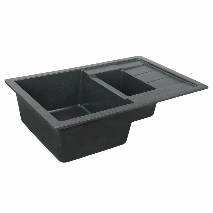 Гранитная мойка для кухни VALESO TOSKANA 7850W матовая Антрацит