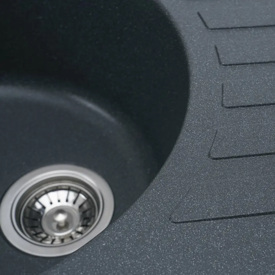 Гранітна мийка для кухні VALESO SOUL 6250 матова Антрацит