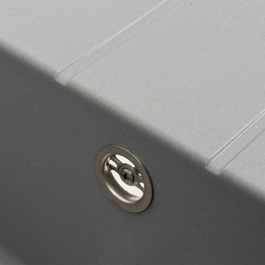 Гранітна мийка для кухні VALESO INTENSO 6550 матова Сірий металік