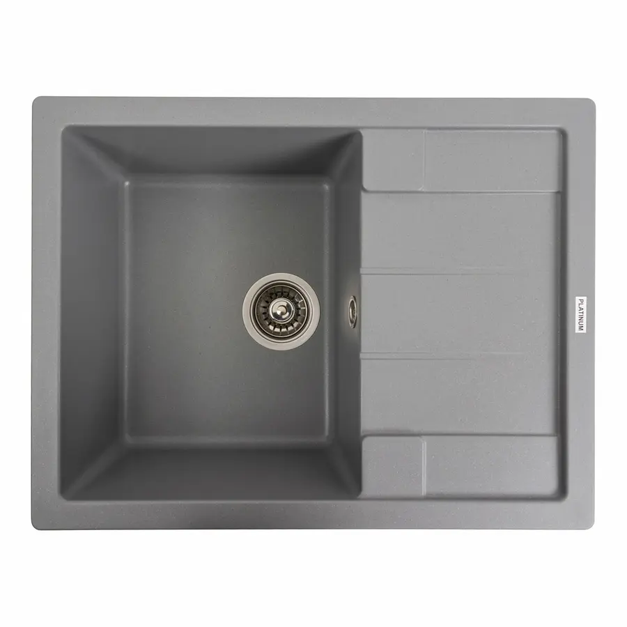 Гранітна мийка для кухні VALESO INTENSO 6550 матова Сірий металік