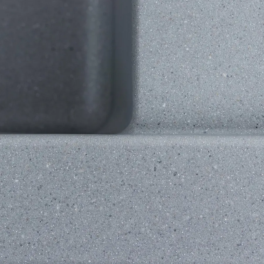 Гранітна мийка для кухні VALESO LOTOS 6550 матова Сірий металік