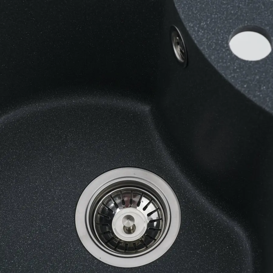 Гранитная мойка для кухни VALESO TURAS 480 матовая Антрацит