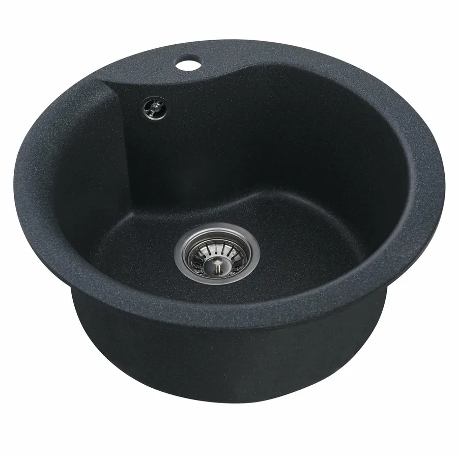 Гранитная мойка для кухни VALESO TURAS 480 матовая Антрацит