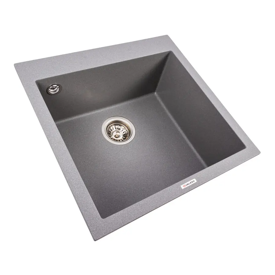 Гранитная мойка для кухни VALESO GALAX 5050 матовая Серый Мусон