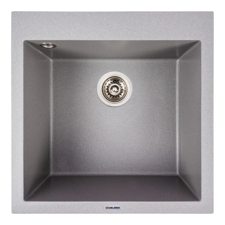 Гранитная мойка для кухни VALESO GALAX 5050 матовая Серый Мусон