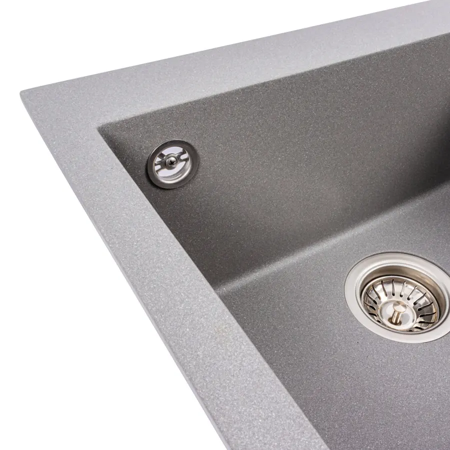 Гранитная мойка для кухни VALESO GALAX 5050 матовая Серый Мусон