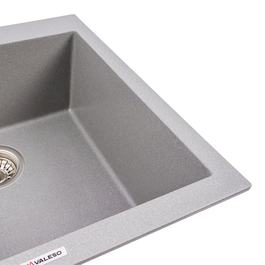 Гранитная мойка для кухни VALESO GALAX 5050 матовая Серый Мусон
