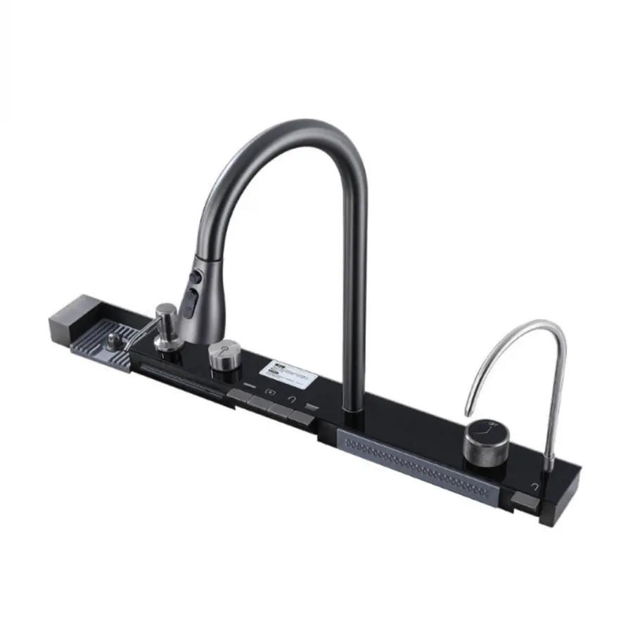 Смеситель "Русалка" под мойку Handmade 75*45M /75*45E Platinum