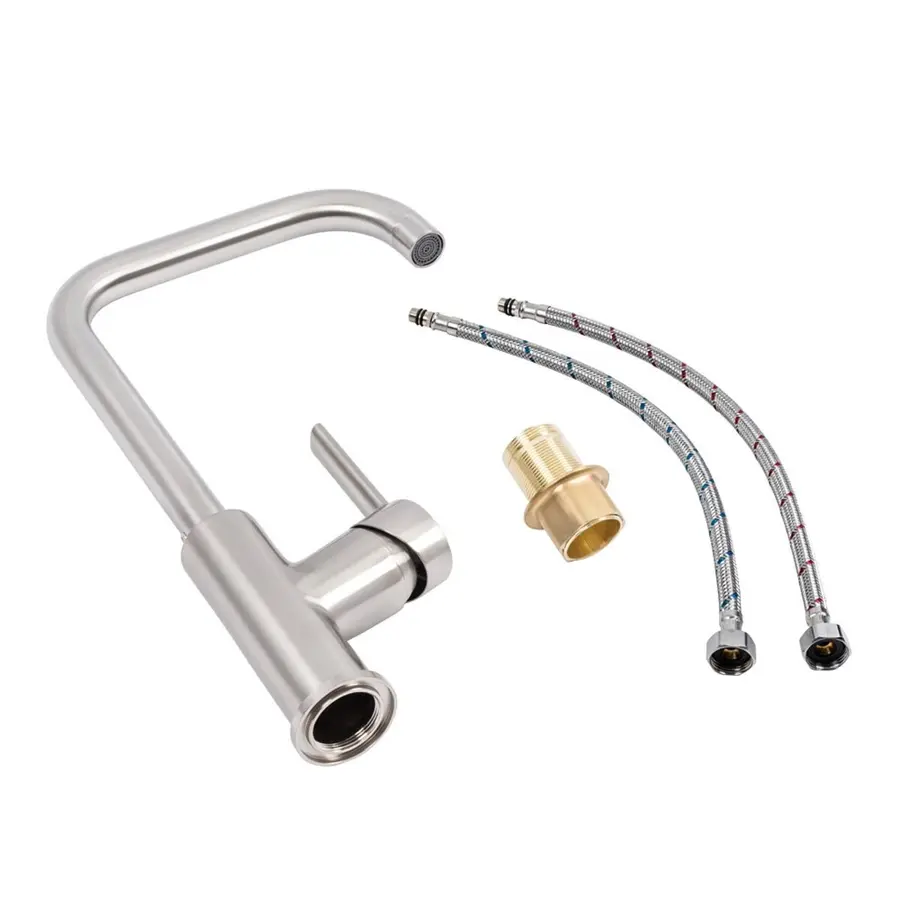 Змішувач кухонний NES-56FG Valeso (нержавійка)