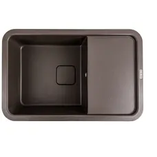 Гранитная мойка для кухни VALESO CUBE 7850 матовая Темная Скала