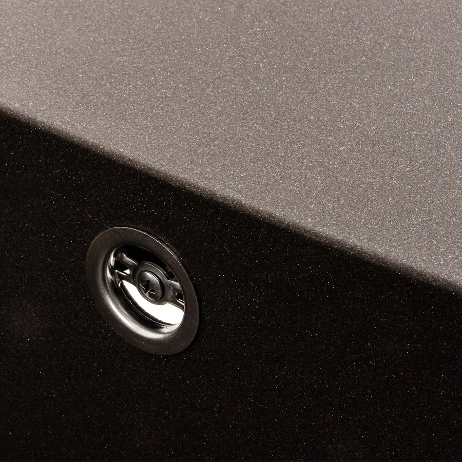 Гранитная мойка для кухни VALESO CUBE 7850 матовая Темная Скала