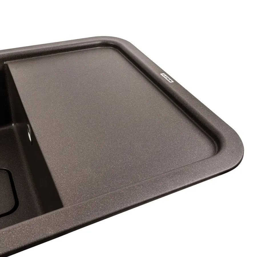 Гранитная мойка для кухни VALESO CUBE 7850 матовая Темная Скала