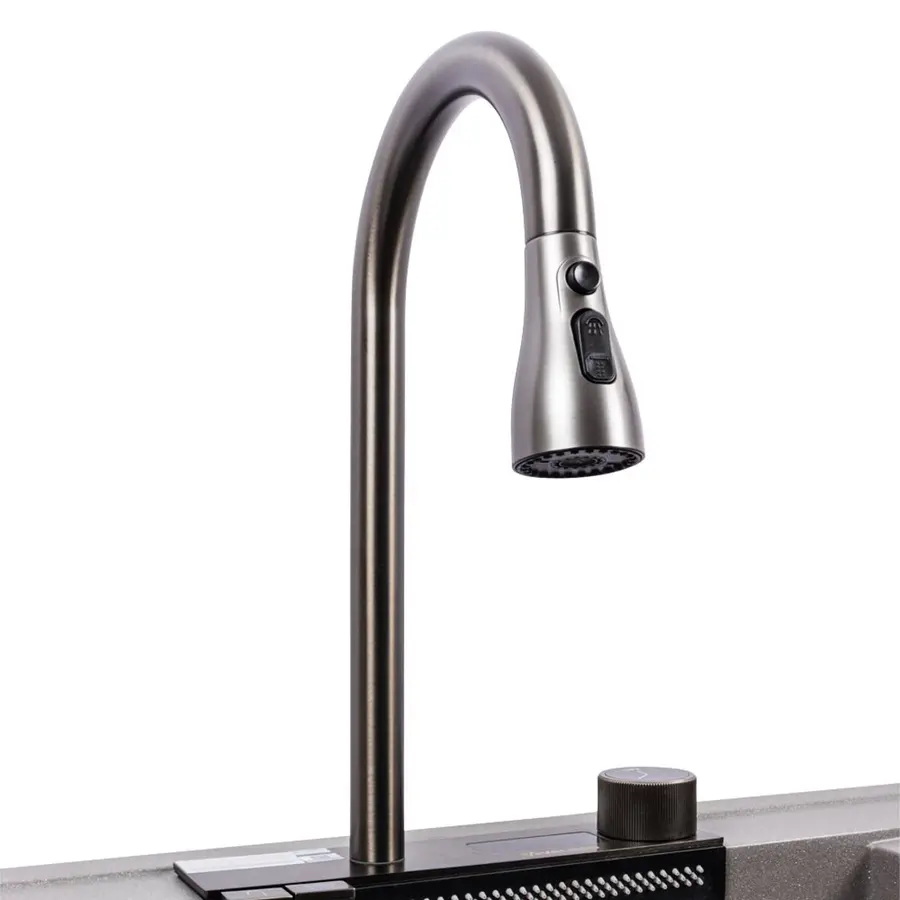 Гранитная мойка для кухни VALESO ATRUM 7950 матовая Серый Мусон