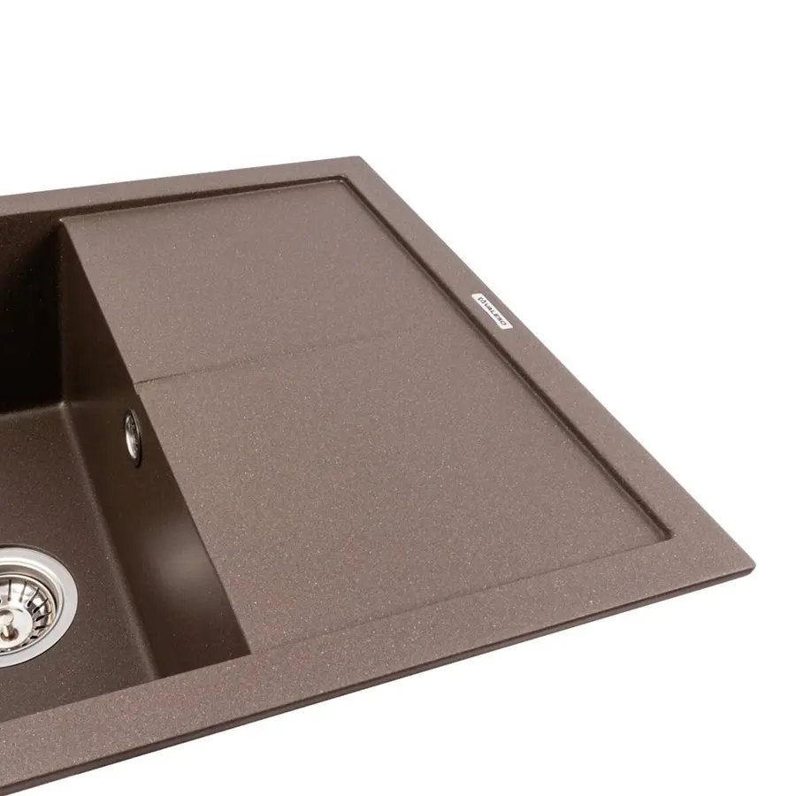 Гранітна мийка VALESO CRIPTA 6550 матова темна скеля