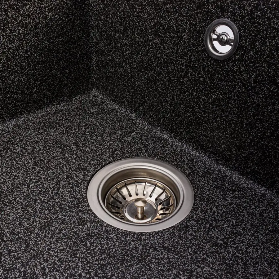 Гранітна мийка VALESO CRIPTA 6550 матова Графіт