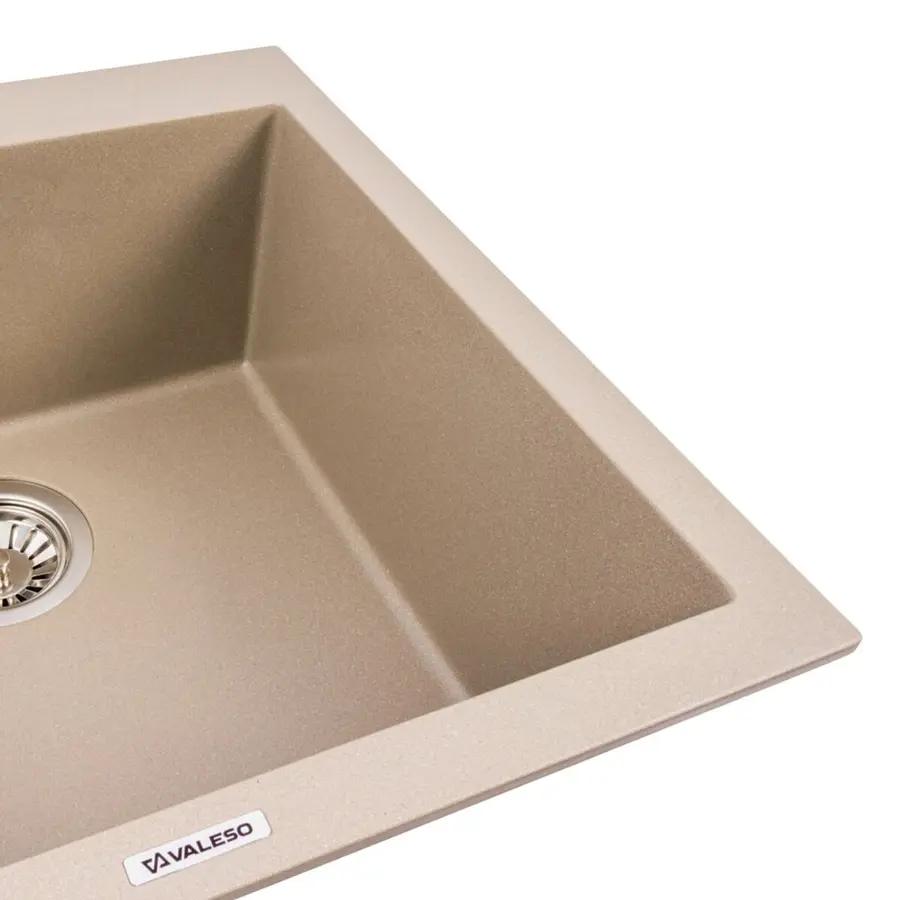 Гранитная мойка для кухни VALESO GALAX 5050 матовая Титан