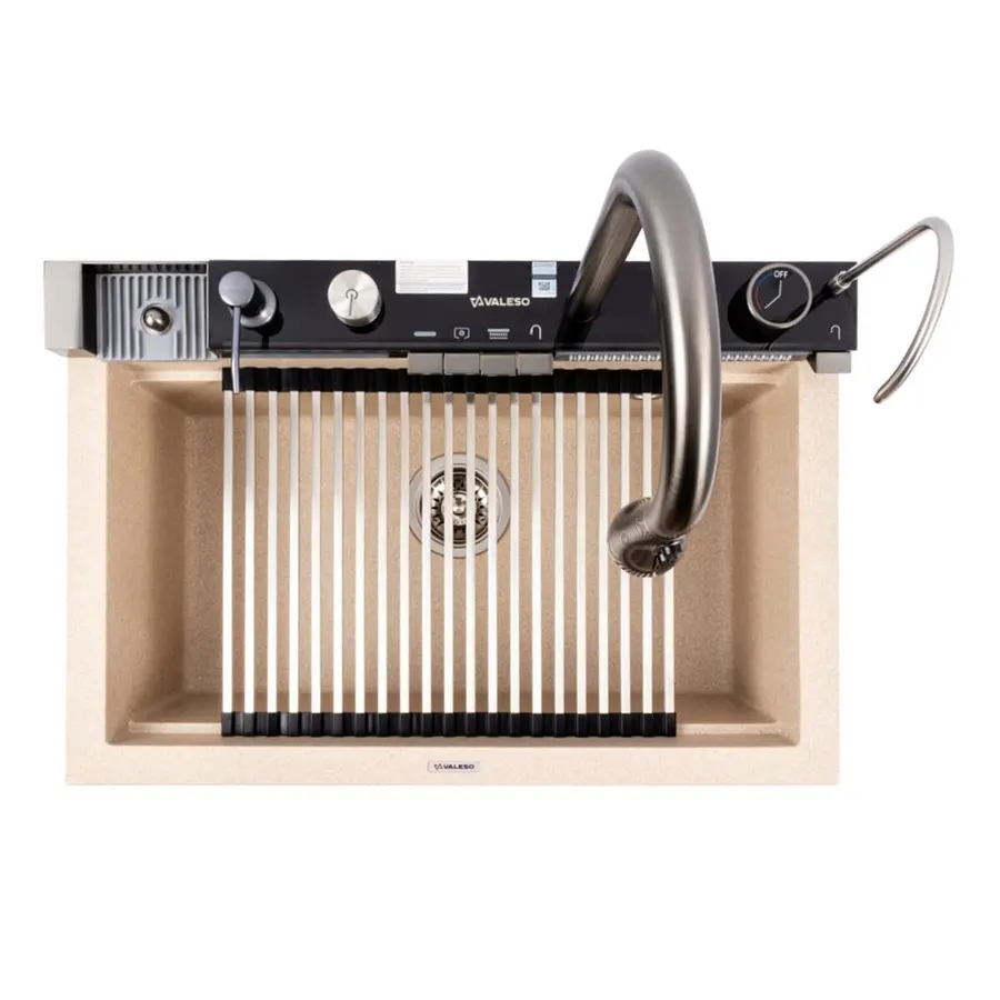 Гранитная мойка для кухни VALESO IRENA 6846 матовая Сафари