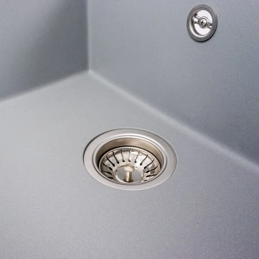 Гранитная мойка для кухни VALESO MAGNUM 7950 матовая Серый металлик