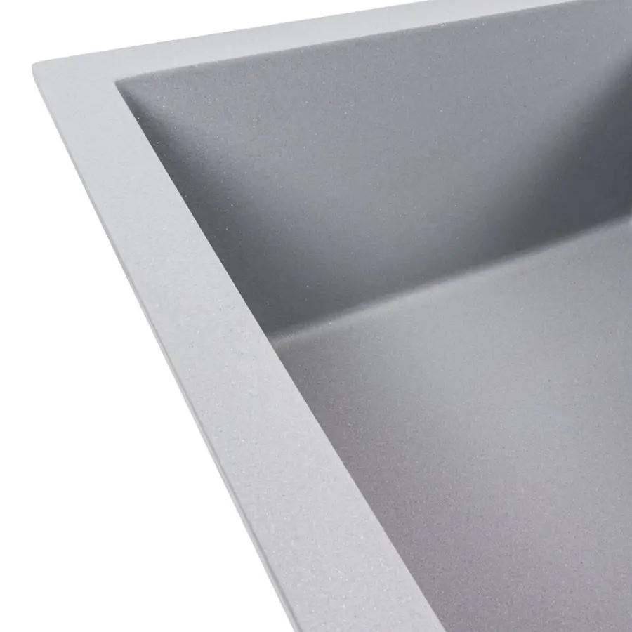 Гранитная мойка для кухни VALESO MAGNUM 7950 матовая Серый металлик