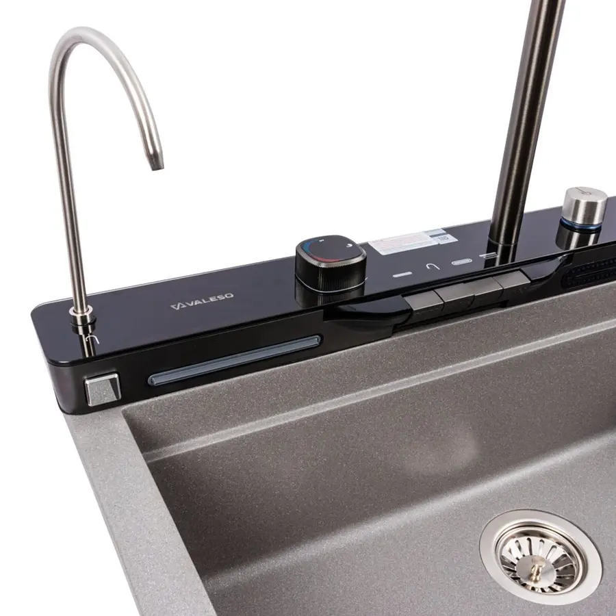 Гранітна мийка VALESO EVANORA 7546 матова Сірий мусон