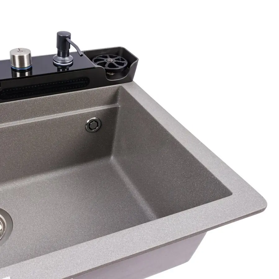 Гранітна мийка VALESO EVANORA 7546 матова Сірий мусон