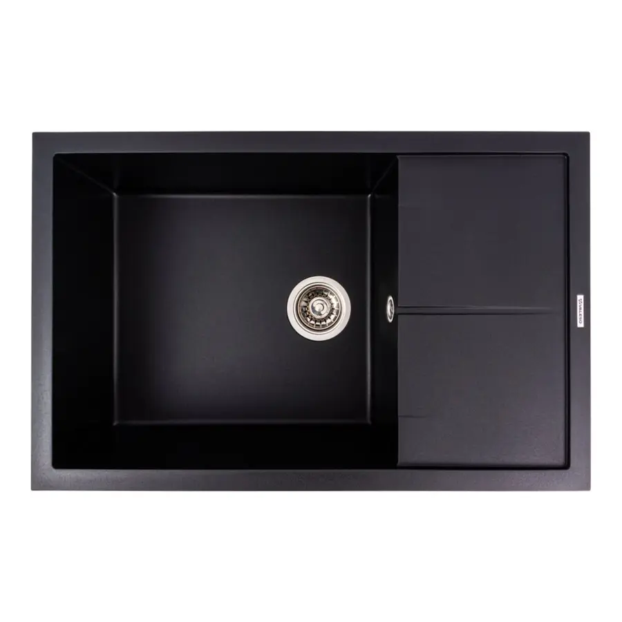 Гранитная мойка для кухни VALESO CALYPSO 7950 матовая Черная