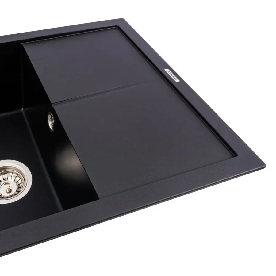 Гранитная мойка для кухни VALESO CALYPSO 7950 матовая Черная