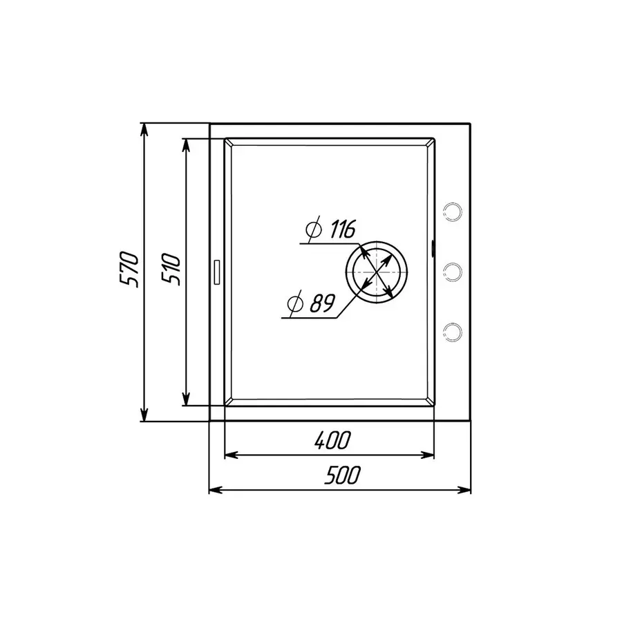 Кухонна мийка гранітна матова Valeso
