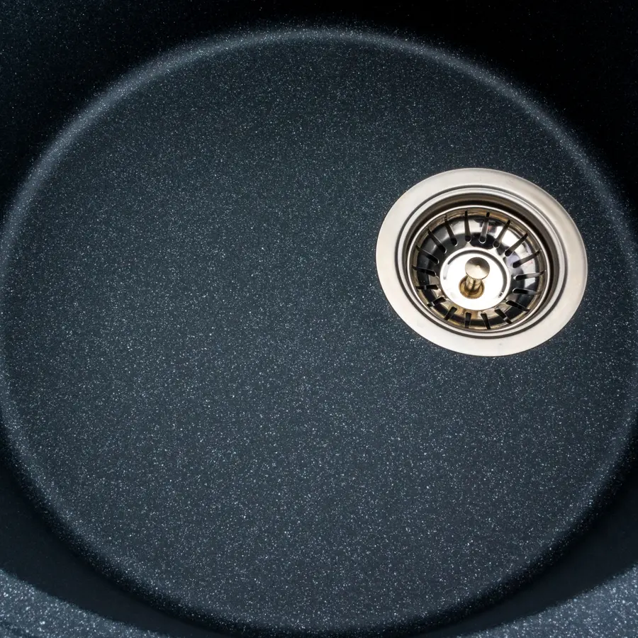 Гранітна мийка для кухні Platinum 5847 ONYX матова (антрацит)