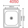 Кухонна мийка з нержавіючої сталі Platinum САТИН 4050 (0,7/160 мм)