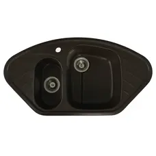 Гранітна мийка для кухні Platinum 9250UW LARGO глянець Шоколад