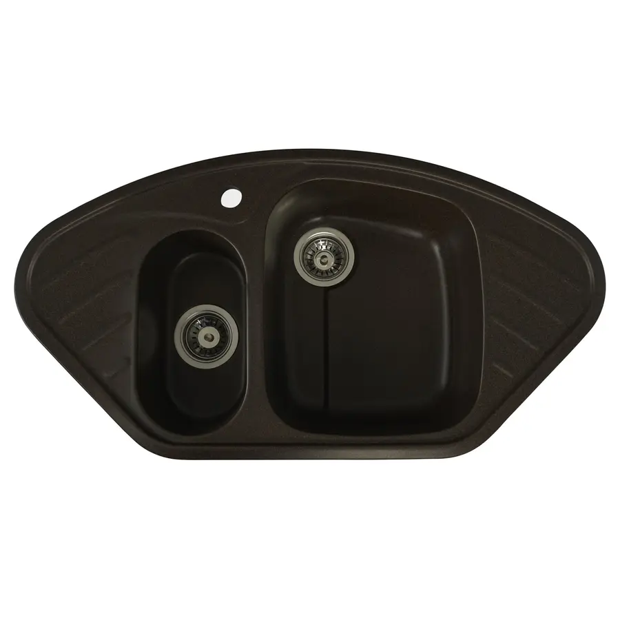 Гранітна мийка для кухні Platinum 9250UW LARGO глянець Шоколад