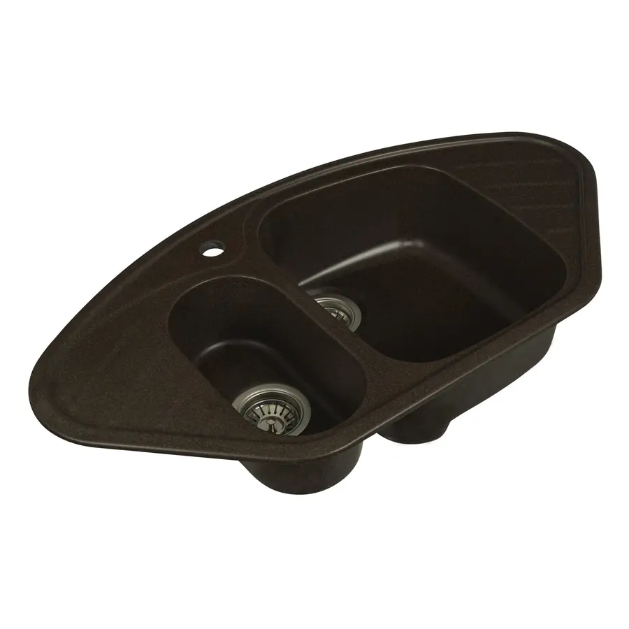 Гранітна мийка для кухні Platinum 9250UW LARGO глянець Шоколад