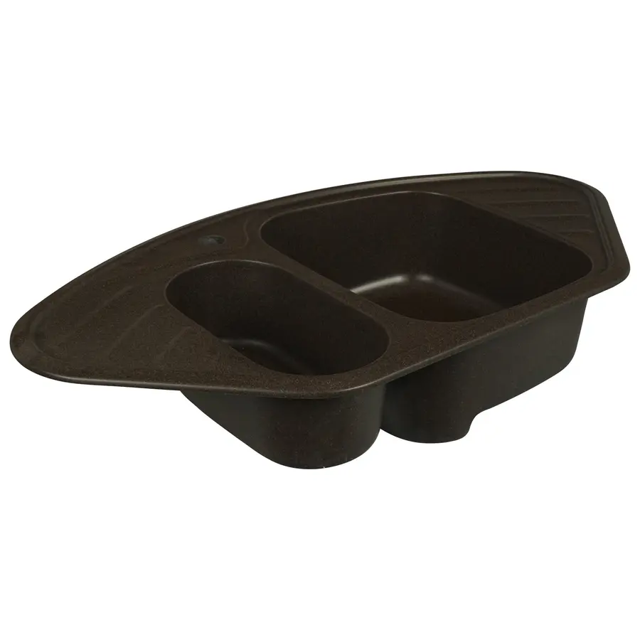 Гранітна мийка для кухні Platinum 9250UW LARGO глянець Шоколад