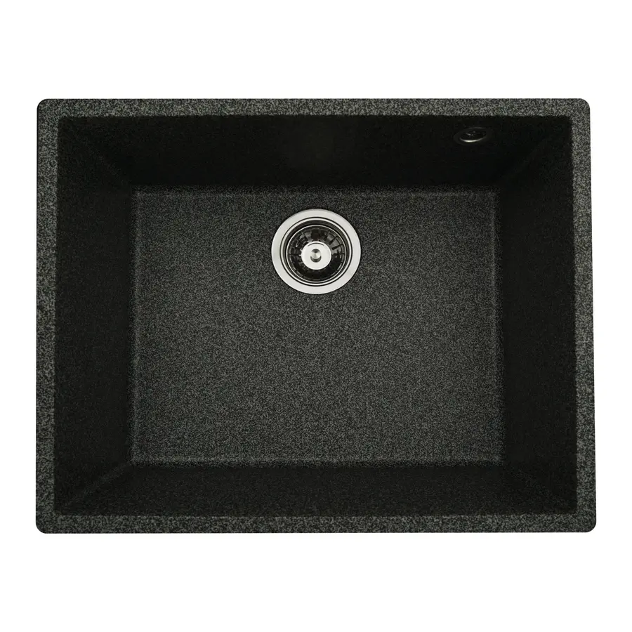 Гранітна мийка для кухні Platinum 5444 OASIS матова Графіт