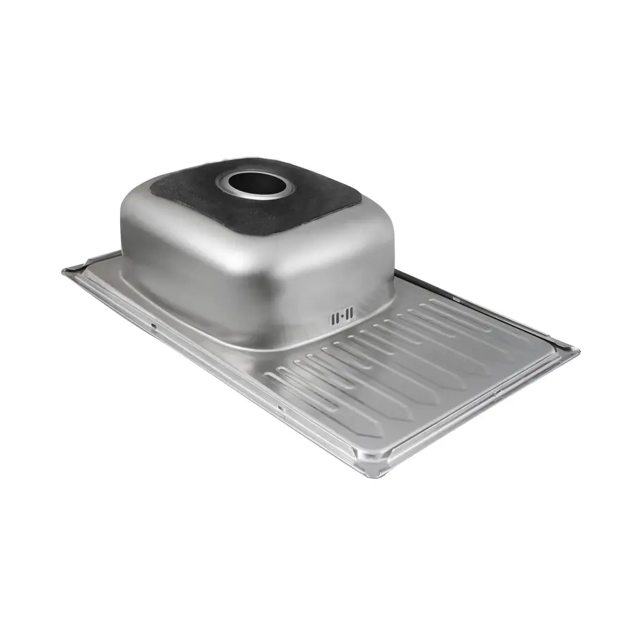 Кухонна мийка з нержавіючої сталі Platinum САТИН 7645 (0,8/180 мм)