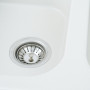 Гранітна мийка для кухні Platinum 7648W TWIN глянець Білосніжна