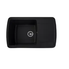 Гранітна мийка для кухні Platinum 7749 ROMA глянець Антрацит